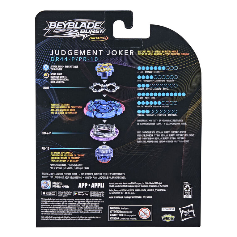 Beyblade Burst Pro Series, Trousse de départ Judgement Joker