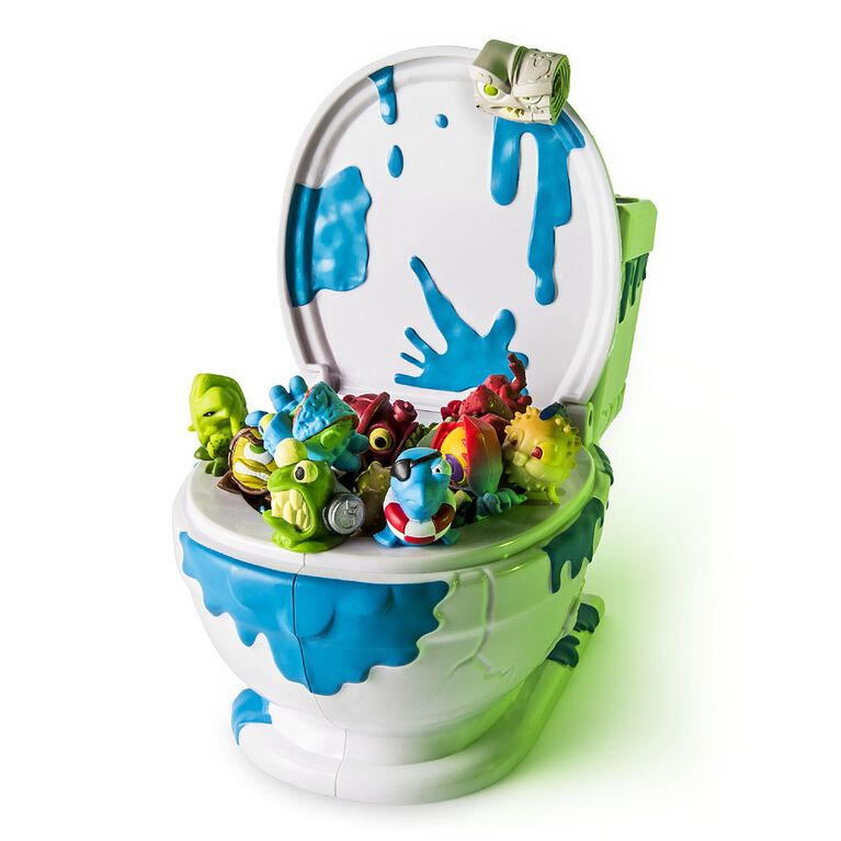 Flush Force - Series 1 - Collect-A-Bowl Stash 'n' Store Case for 4 Exclusive Flushie Figures