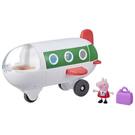 Peppa Pig Peppa's Adventures Air Peppa Airplane Vehicle Preschool Toy with Rolling Wheels, 1 Figure, 1 Accessory