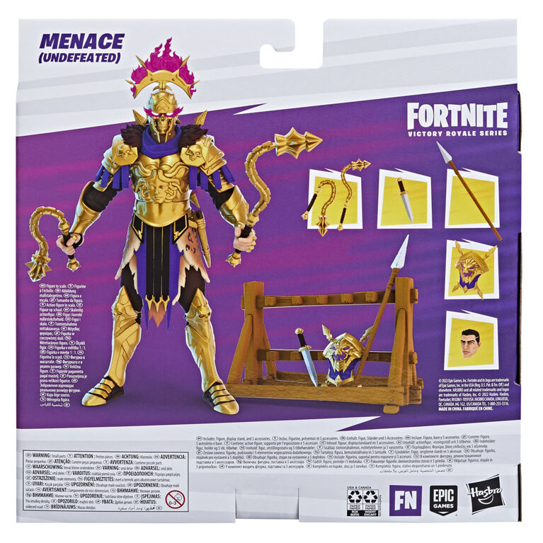 Hasbro Fortnite Victory Royale Series Menace (Undefeated) Collectible Action Figure with, 6-inch