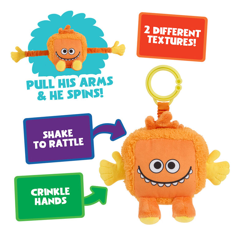 Cube en peluche sensoriel - Dewey