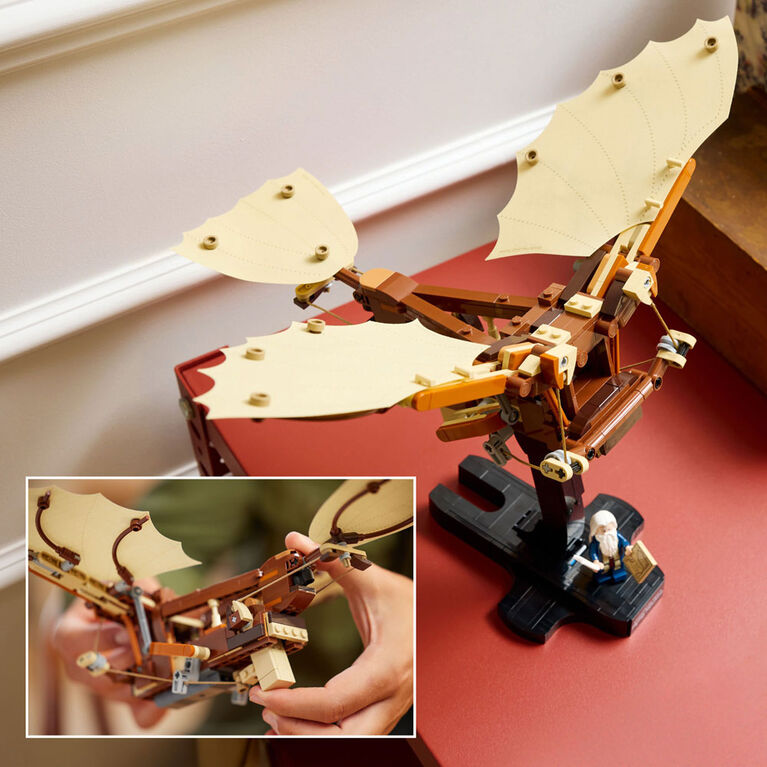 LEGO Icons Leonardo da Vinci's Flying Machine DIY Kit - Ornithopter Building Set for Adults - 10363