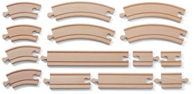 Imaginarium - 14Pcs Straight and Curved Track Pack - R Exclusive