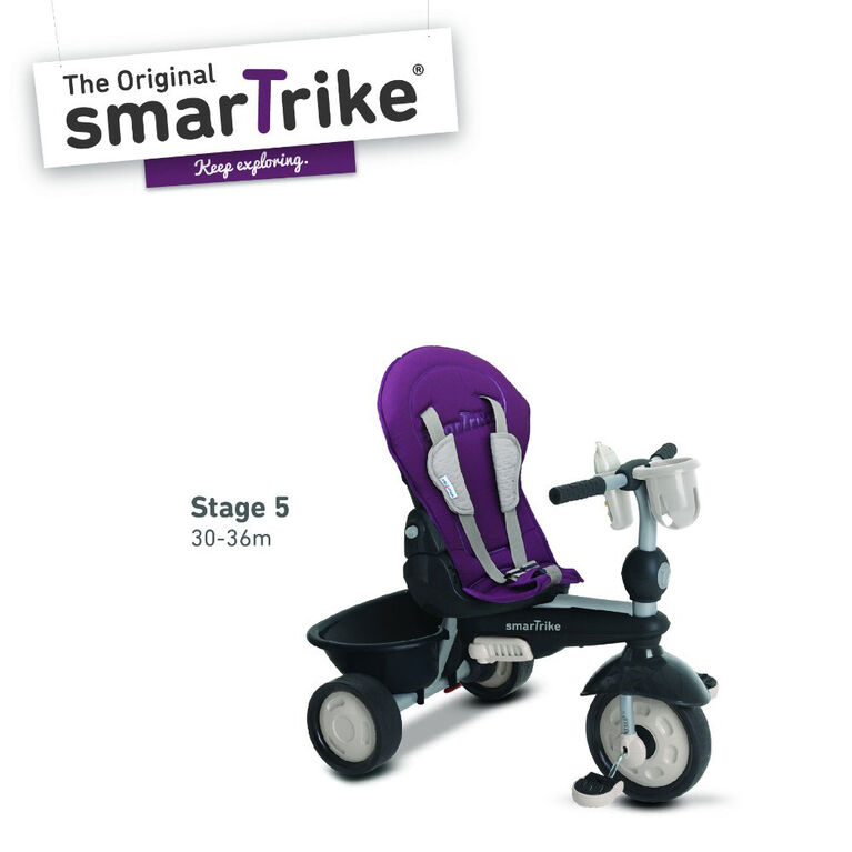 smarTrike: Infinity - Trike Aménageable Violet (Trike qui transitions avec les enfants) - Notre exclusivité