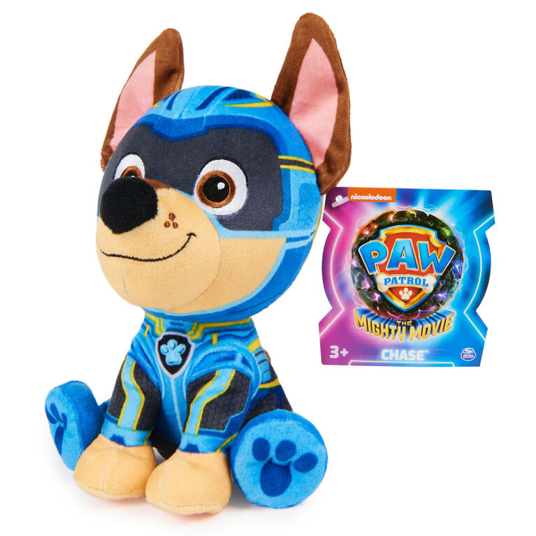 PAW Patrol : La Super Patrouille le film, Peluche Ruben Super Patrouille de  17 cm, animaux en peluche haut de gamme, jouets pour garçons et filles à