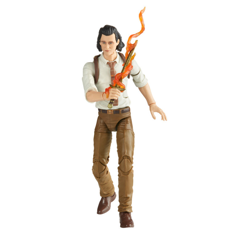 Marvel Legends Series Tesseract Electronic Role Play Accessory with Light FX, Marvel Studios' Loki Roleplay Item and 6" Collectible Loki Figure