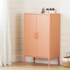 Crea Metal 2-Door Accent Cabinet Orange