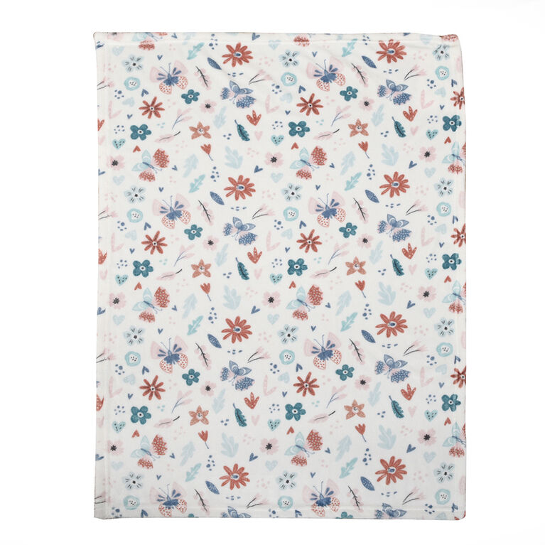 Baby's First by Nemcor 8 Piece Nursery Crib Bedding Set, Butterfly Wishes