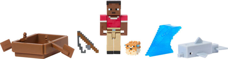 Minecraft Sailor Zuri Figure & Accessories 2-Pack, 3.25-inch Scale Collectible Sets