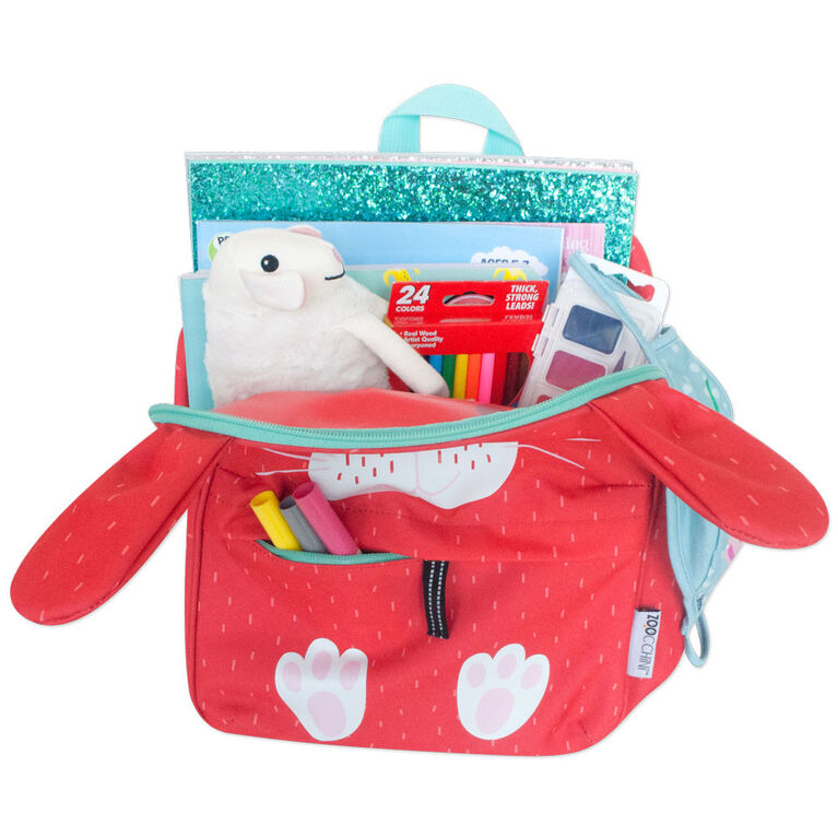 ZOOCCHINI - Toddler, Kids Everyday Square Backpack - Daycare, Nursery, Kindergarten, School Bag - Bella the Bunny