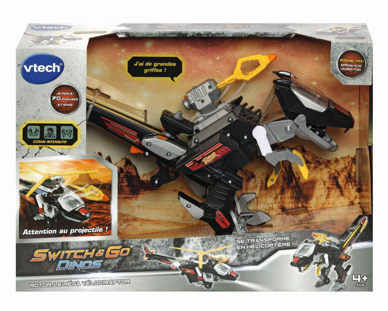 VTech Switch & Go Velociraptor Helicopter - French Edition
