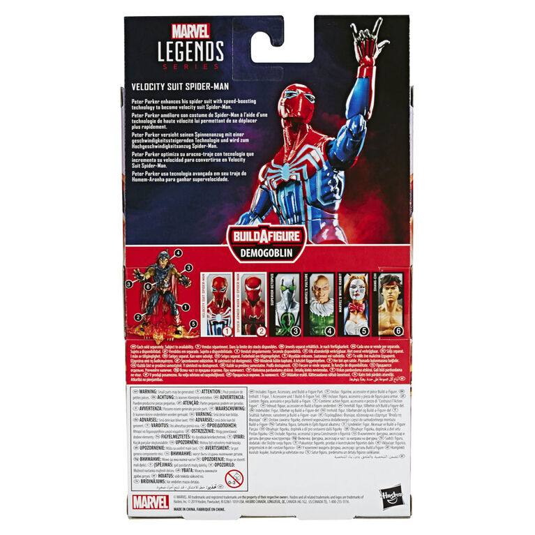 Marvel Spider-Man Legends Series, figurine Velocity Suit Spider-Man de 15 cm