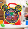 Ensemble de Jeu de Figurines et de Véhicule Disney Junior Mickey Mouse Garage Rangement et c'est Parti