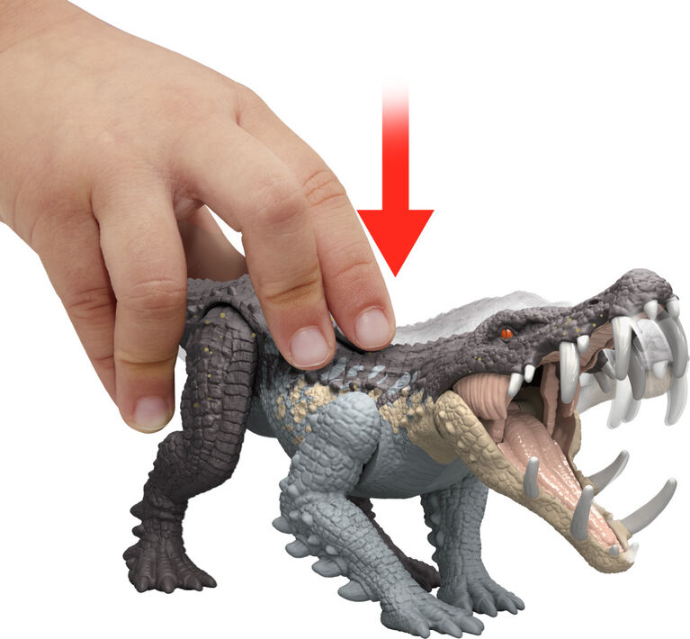 Jurassic World Strike Attack Kaprosuchus Dinosaur Toy with Single Strike Action