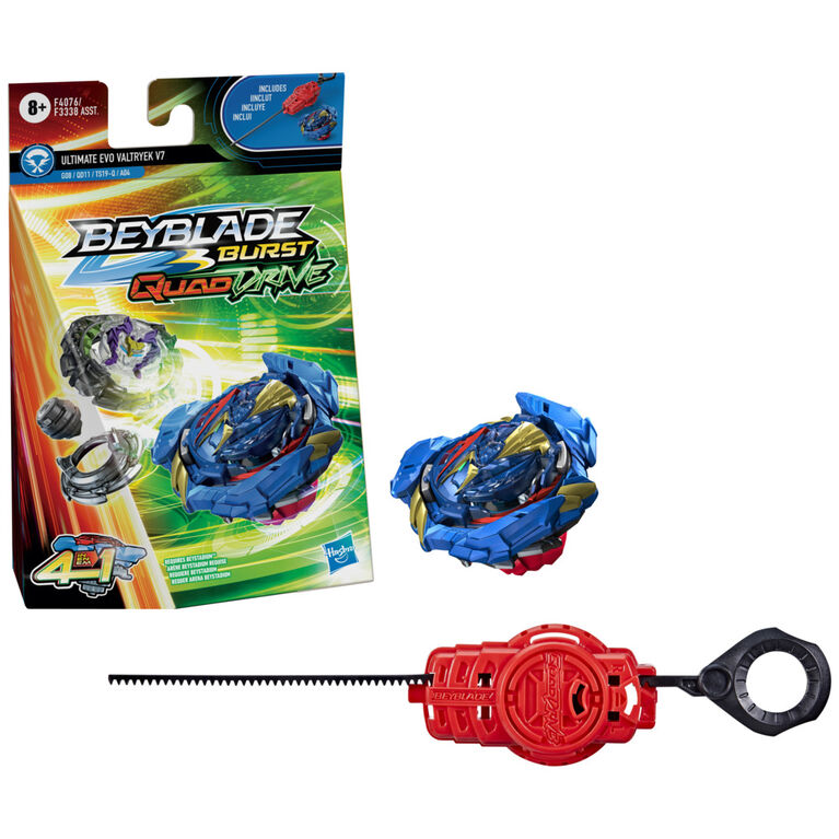 Beyblade Burst QuadDrive Ultimate Evo Valtryek V7 Spinning Top Starter Pack