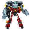 Transformers EarthSpark Cyber-Combiner, figurines Terran Twitch et Robby Malto