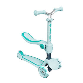 Yvolution Glider 2-en-1 Trottinette 3 roues et jouet à chevaucher - Bleu canard
