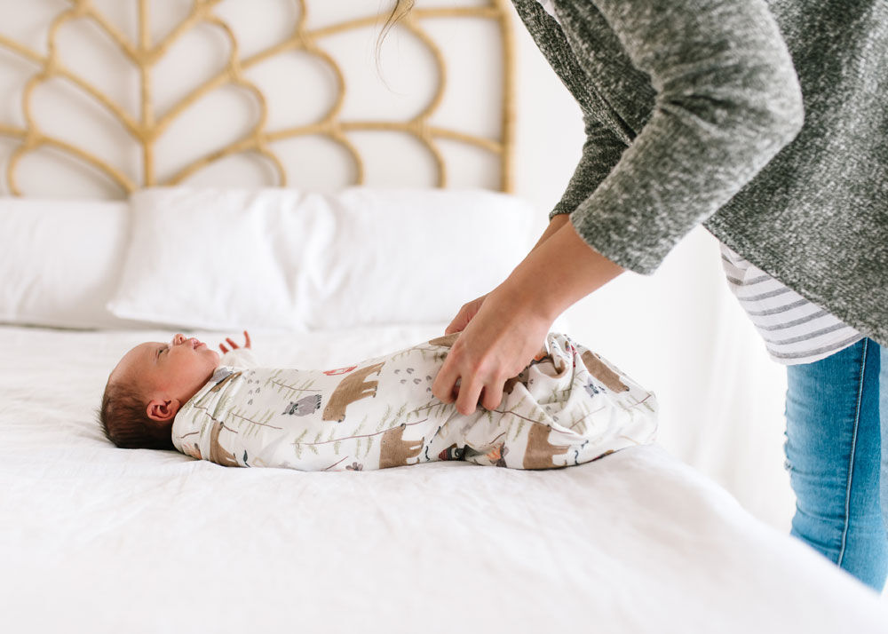 Copper Pearl Lumberjack Swaddle