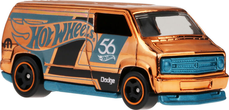 Hot Wheels 1:64 Scale Die-Cast Toy Car or Truck with Turquoise- & Copper-Colored Deco (Styles May Vary)