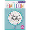 Triangle Confetti Bday Foil 18" - English Edition