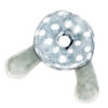 Jouet d’activité à empiler en peluche Bab & Tot : Éléphant gris