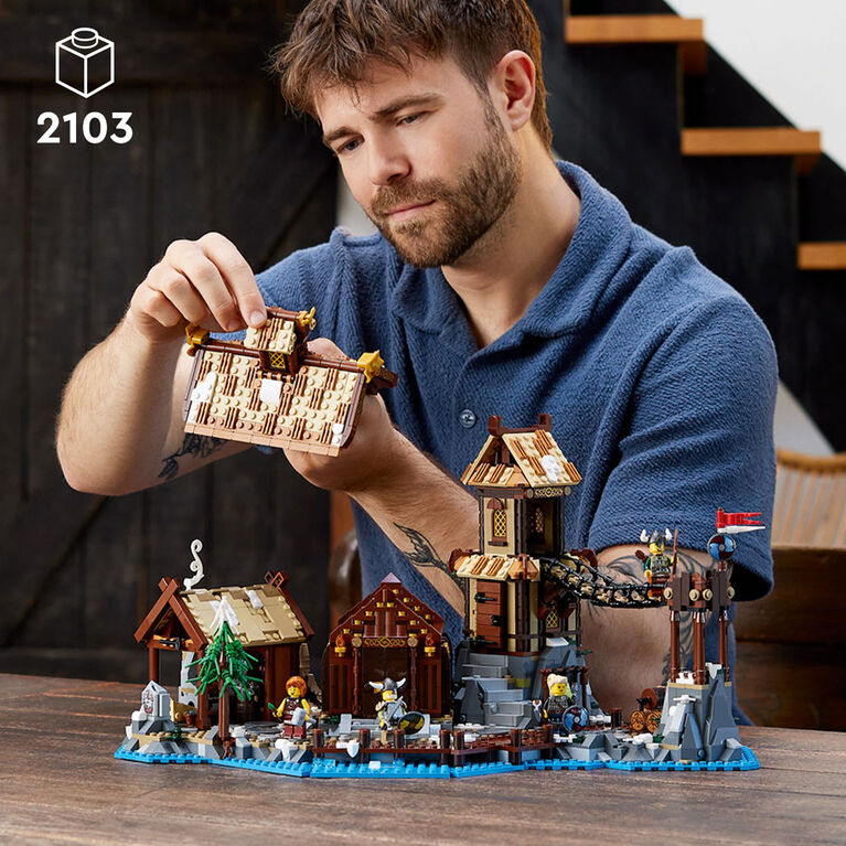 LEGO Ideas Le village viking 21343 Ensemble de construction pour adultes (2 103 pièces)