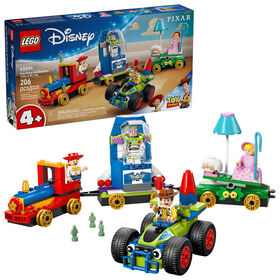 LEGO Disney et Pixar LeTtrain en Fête et la Voiture RC de Toy Story, Ensemble de Jeu de Construction pour les Enfants 43264
