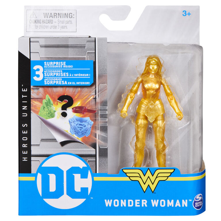DC Comics, Figurine articul&eacute;e WONDER WOMAN de 10 cm avec 3 accessoires myst&egrave;re, Adventure 2