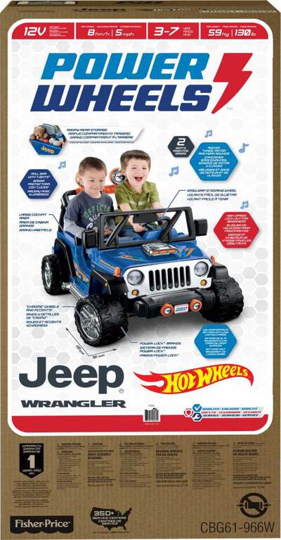 Fisher-Price Power Wheels Hot Wheels Jeep Wrangler | Toys R Us Canada