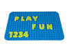 Strictly Briks - AlphaBriks and MathBriks - Big Briks - 36 Silicone Letters and Numbers - Green