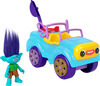 Imaginext DreamWorks Trolls Branch Figure and Buggy Toy Car with Projectile Launcher, 4 Pieces - R Exclusive