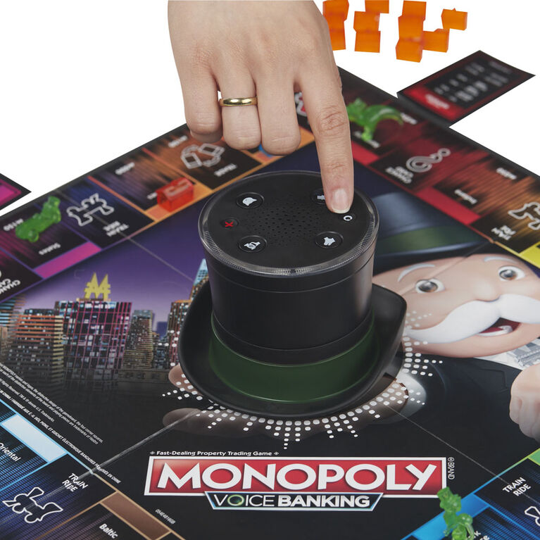 Monopoly Voice Banking Electronic Family Board Game - English Edition - styles may vary