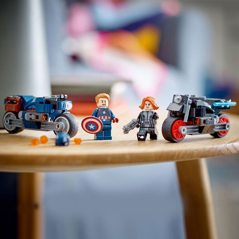 LEGO Marvel Les motos de Black Widow et de Capitaine America 76260 (130 pièces)