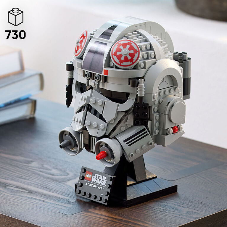 LEGO Star Wars: The Empire Strikes Back AT-AT Driver Helmet Building Set for Adults - Collectible Build-and-Display Set - 75429