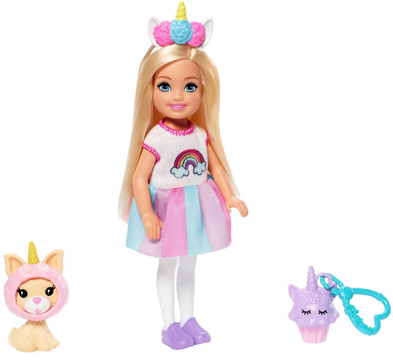 Barbie Club Chelsea Dress Up Doll In Unicorn Costume 6 Inch Toys R Us Canada