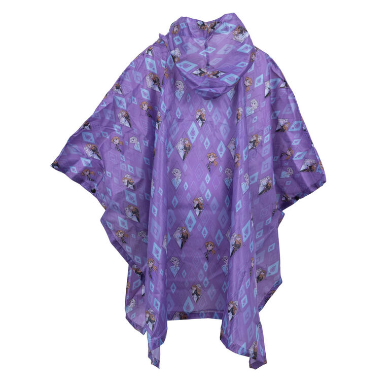 Disney Poncho Repliable Pour Enfant La Reine Des Neiges Violet