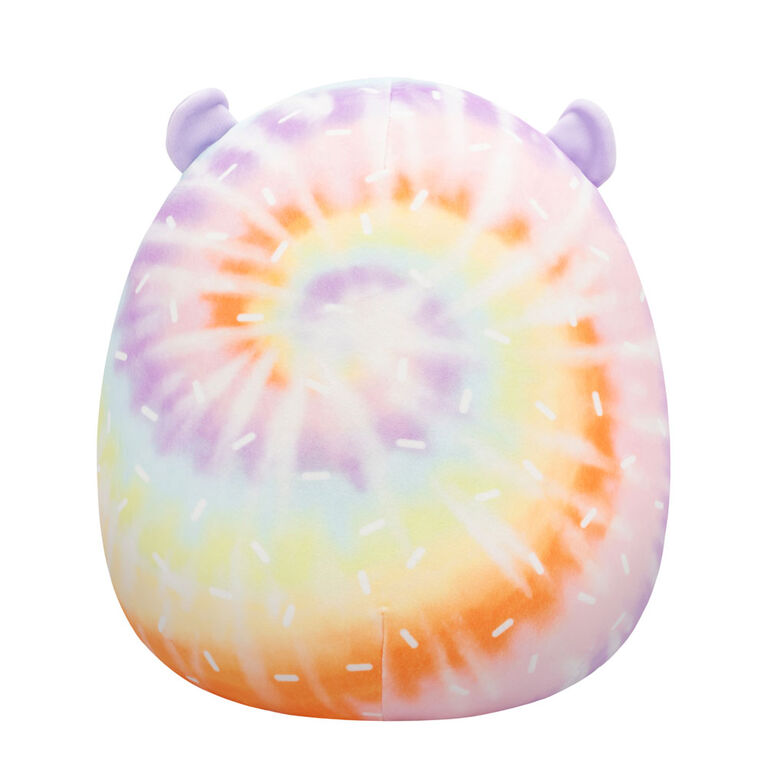 Squishmallows 12" Plush - Groovy the Winking Tie-Dye Hedgehog with Pink Belly and Eyelashes