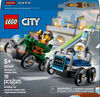 LEGO City Ensemble de course L'avion contre la voiture-lit d'hôpital, jouet de caisses à savon pour les 5 ans et plus 60459