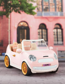 Lori, Go Everywhere! Convertible Car - Light Pink, Vehicle for 6-inch Dolls