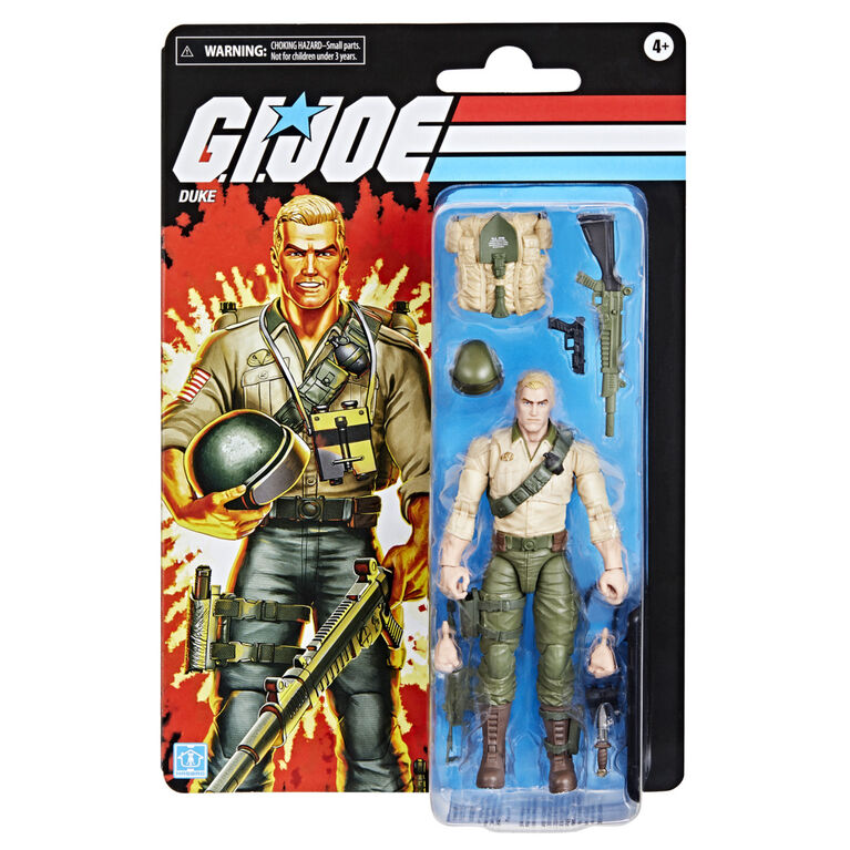 G.I. Joe Classified Series pack rétro sur blister, figurine Duke
