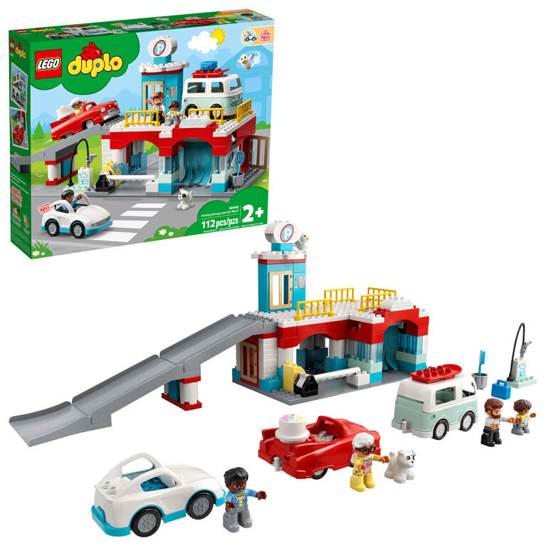 LEGO DUPLO Town Le parc de stationnement et le lave-auto 10948 (112 pièces)