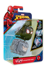 Marvel Spiderman Battle Cube-Miles Morales Vs Rhino 2 Pack - Rock, Paper, Scissors  Battle Set