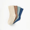 classic ribbed crew socks, 4-5y - blue