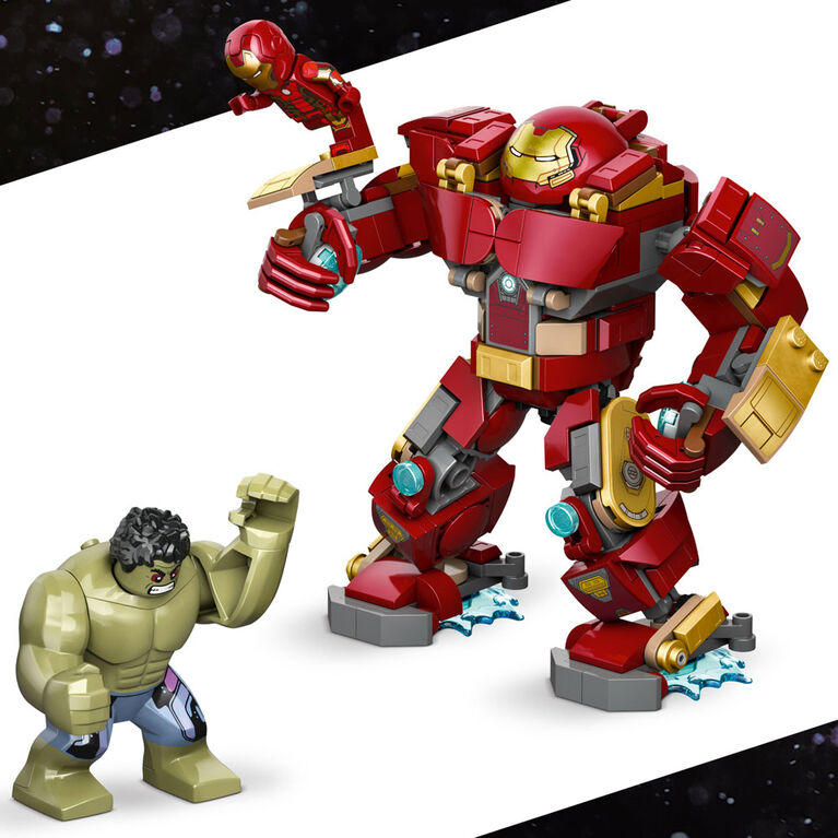 LEGO Marvel Combat L&eacute;gendaire : Le Hulkbuster Contre Hulk - Jouet de Construction de Superh&eacute;ros avec Iron Man - 76343