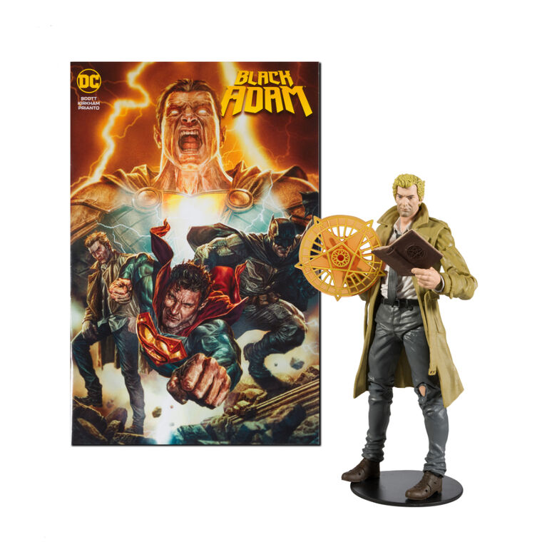 DC Direct - Figurine de 7 pouces avec une bande dessinée - Black Adam Comic - Constantine Figurine