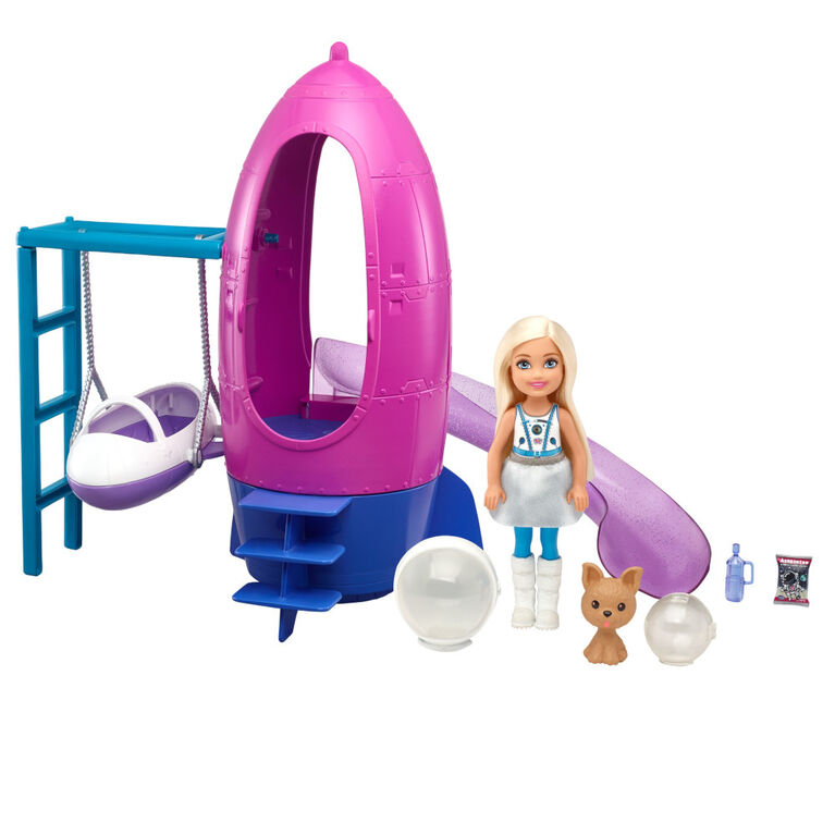 Barbie Space Discovery Chelsea Doll and Rocket Ship - Themed Playset with Puppy