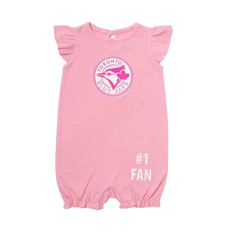 Snugabye - MLB - Ruffle Sleeve Romper - 18-24 Months