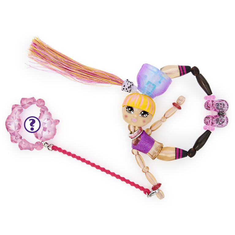 Twisty Girlz, Krystal Kool Transforming Doll to Collectible Bracelet with Mystery Twisty Petz