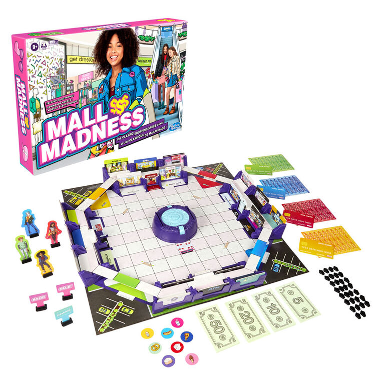 Mall Madness Game, Talking Electronic Shopping Spree Board Game - French Edition