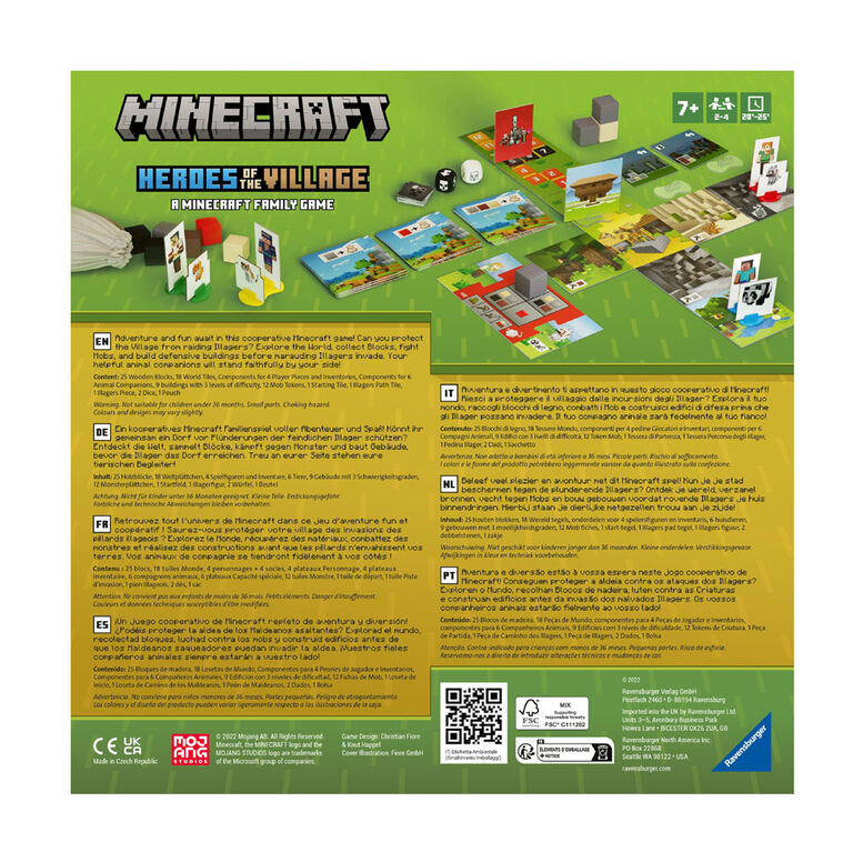 Minecraft Heroes of The Village Board Game